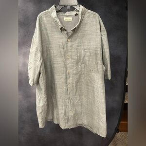 Men's Hobbs Creek Gray Sporty Button-Up Shirt